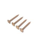 40 X 3.35MM Solid Copper Clout Nails , Annular Ring Shank Roofing Nails